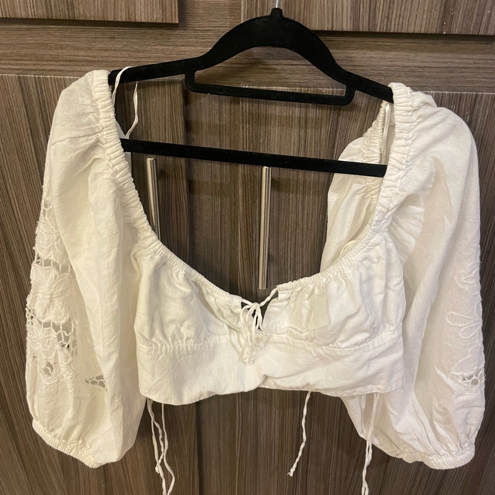White tie crop top